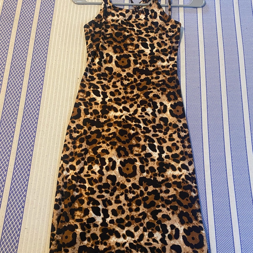 Cheetah print dress